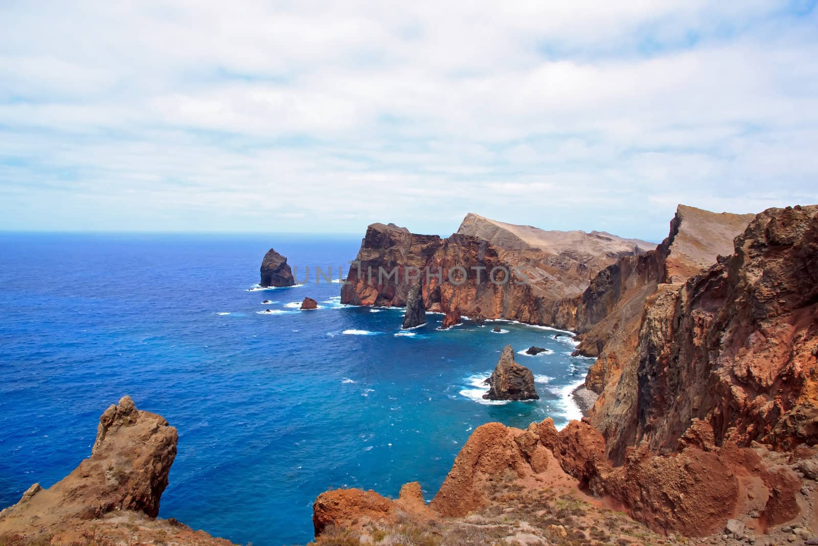 Madeira, east coast, rocks and the Atlantic Ocean by neko92vl