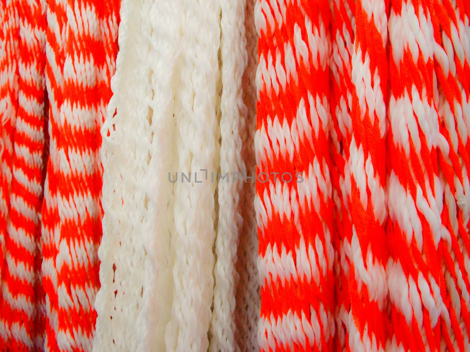 Red & White stripe woolens by emattil