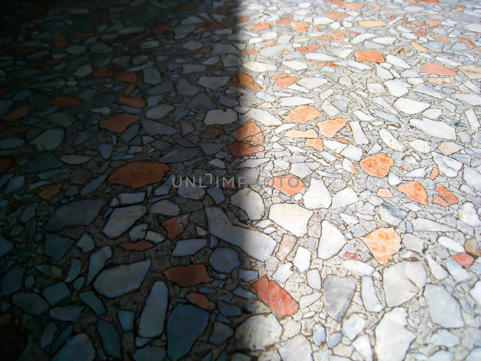 Shadow and hilight of marble floor