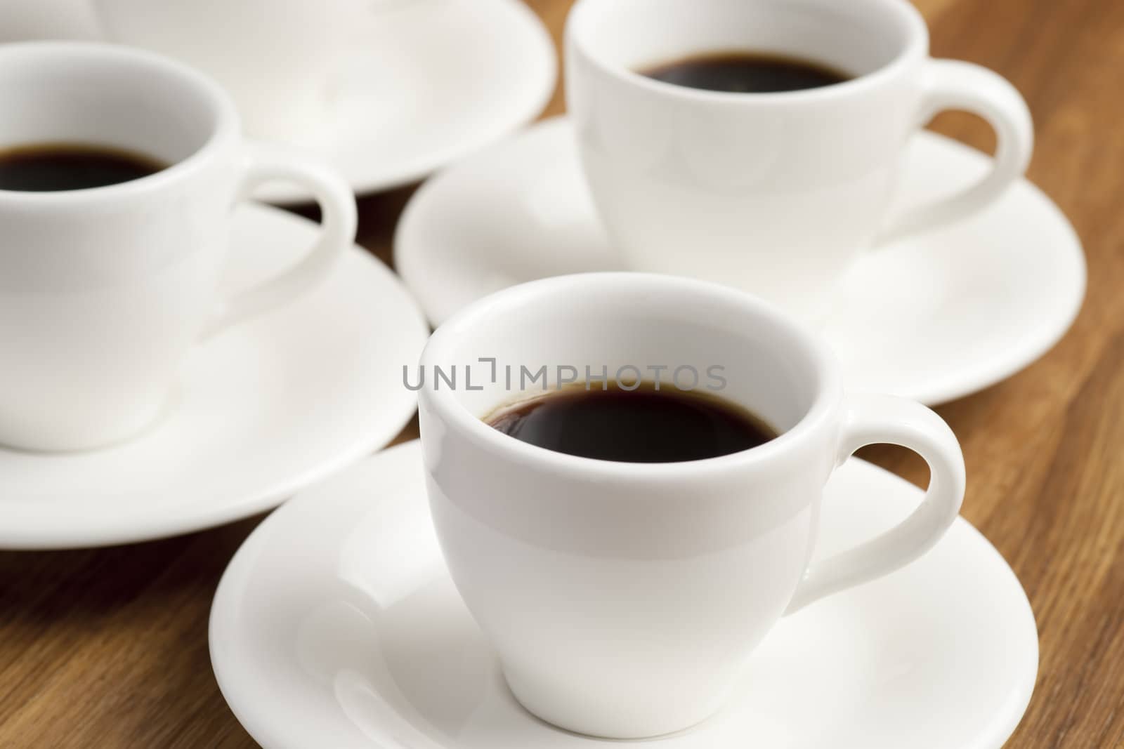 Group of espresso coffee cups.