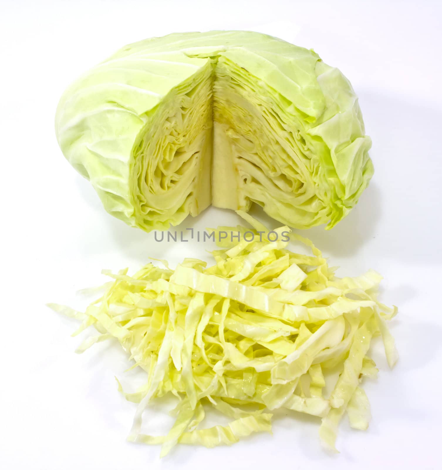 cabbage isolated on white background
