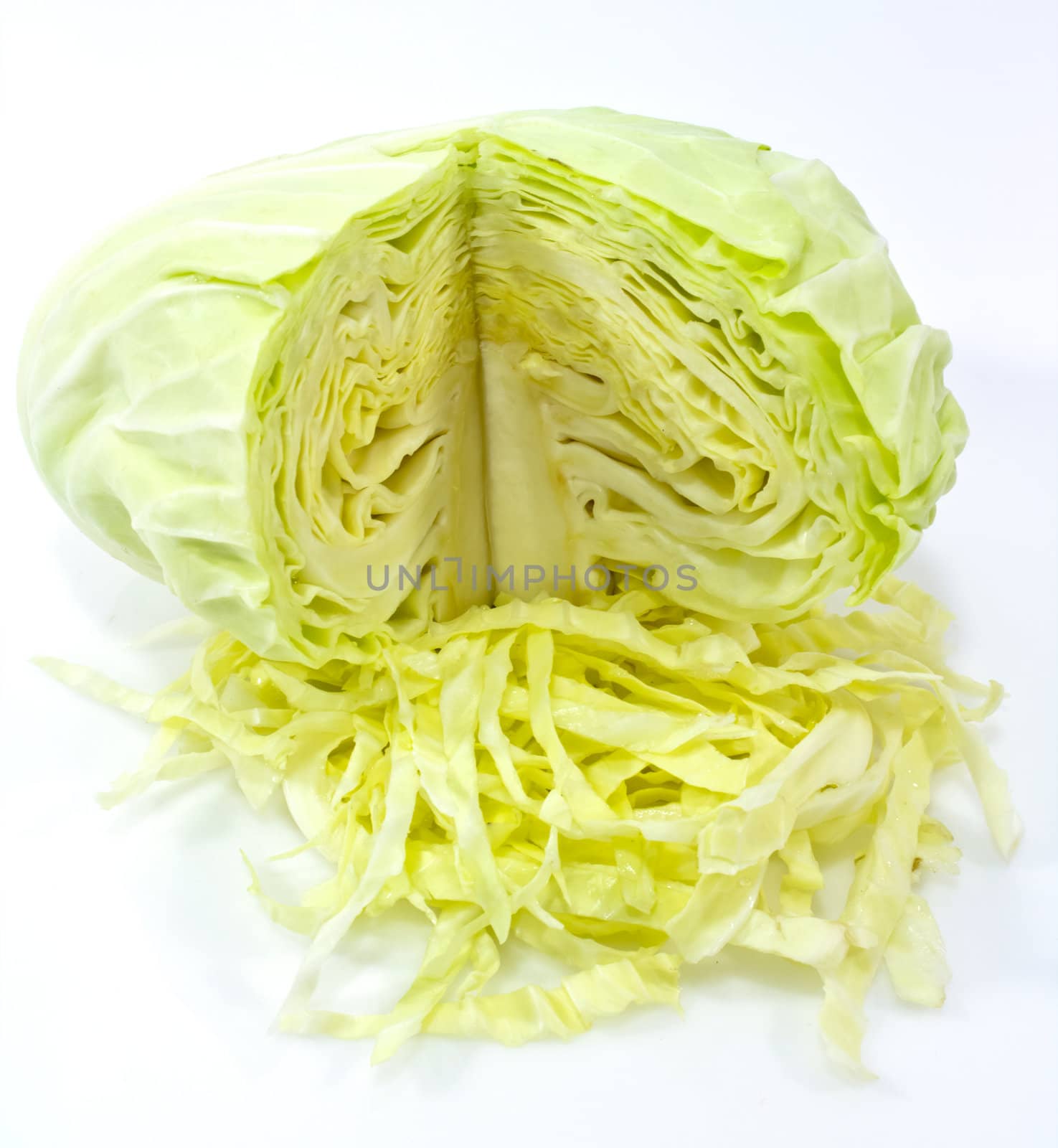 cabbage isolated on white background