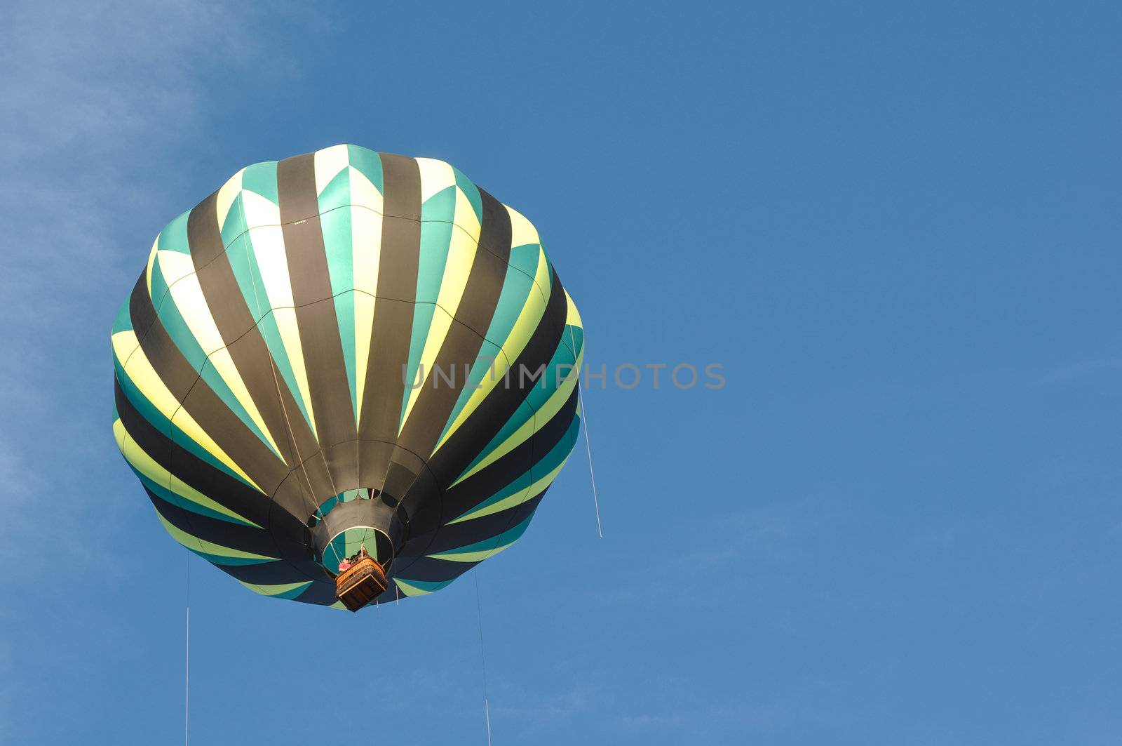 Green and Black Hot Air Balloon