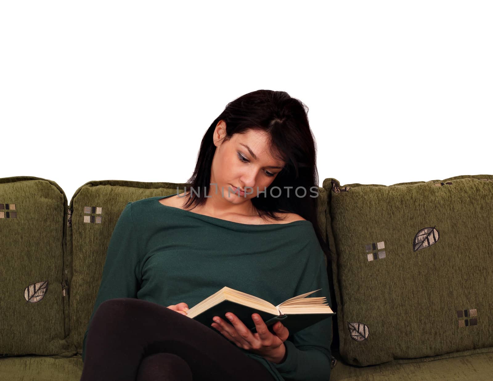 girl reading book