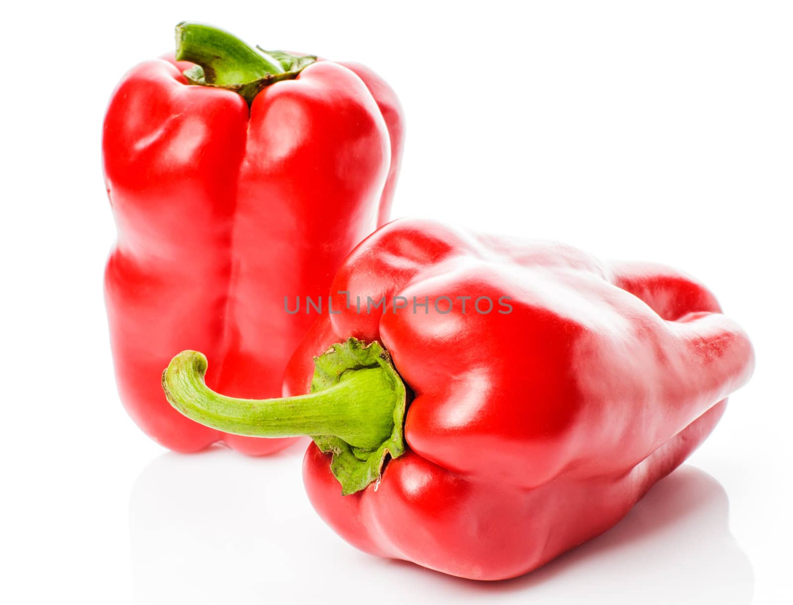 Big red peppers by nvelichko