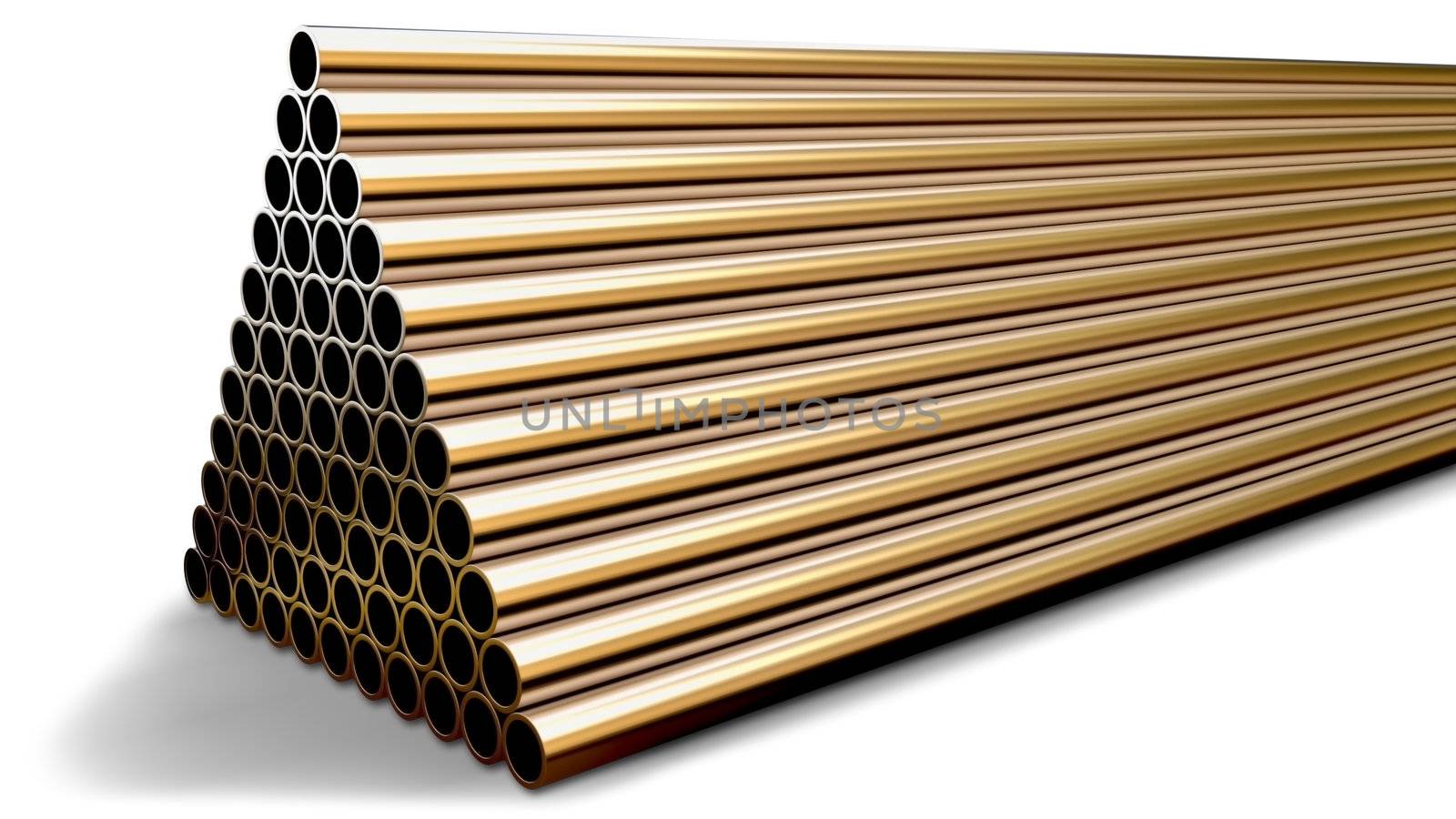 tubes made of rare earth alloys for high-tech production of drugs in shape of a pyramid folded at stock