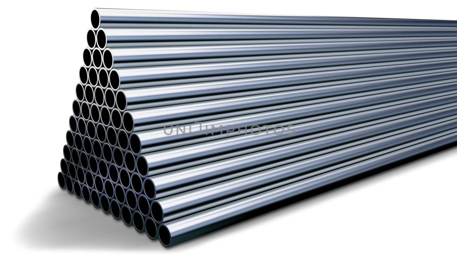 tubes made of rare earth alloys for high-tech production of drugs in shape of a pyramid folded at stock
