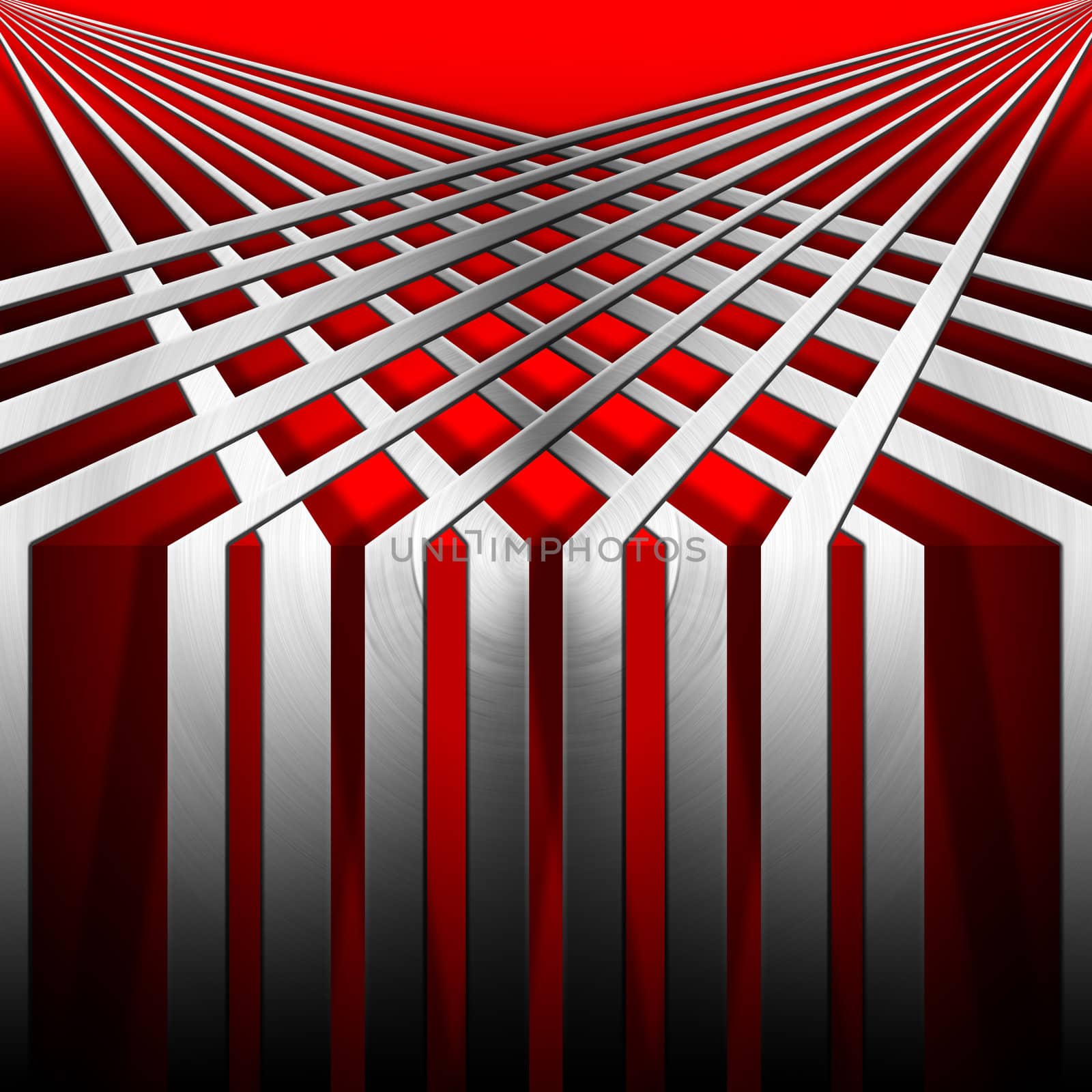 Metallic and red modern template background with geometrical forms
