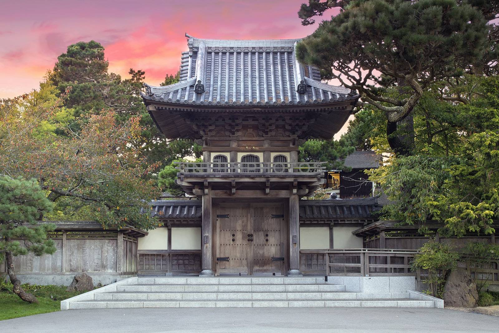 Japanese Tea Garden Entrance in San Francisco Golden Gate Park