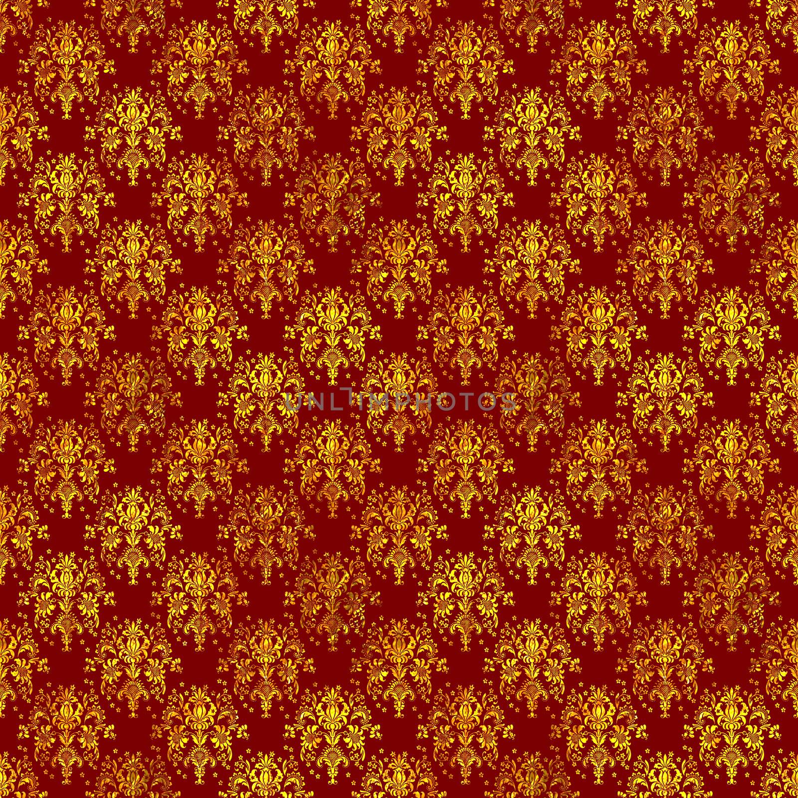 Rich Holiday Damask by SongPixels