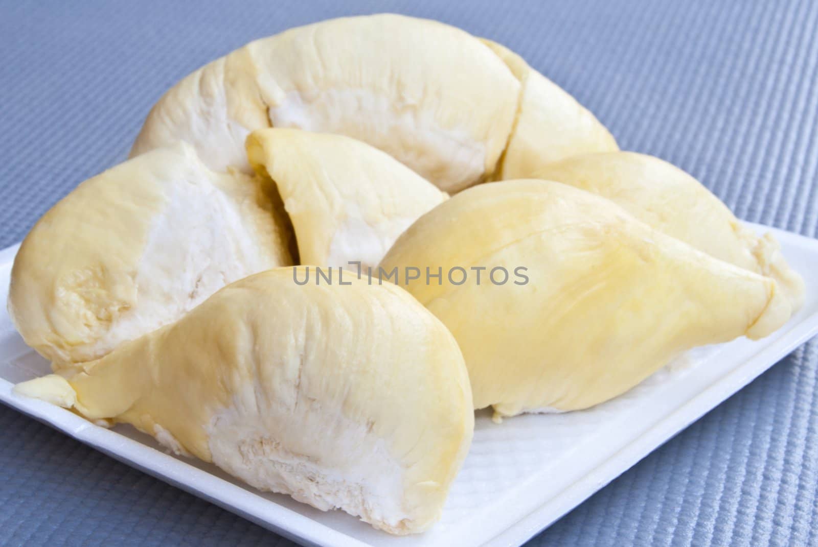 Durian golden fruit. Fruit of Rayong, Thailand.