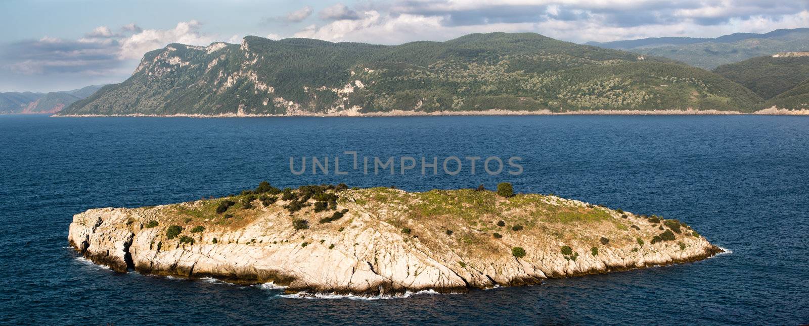 Rabbit island of Amasra,  Black Sea shores of Northern Turkey
