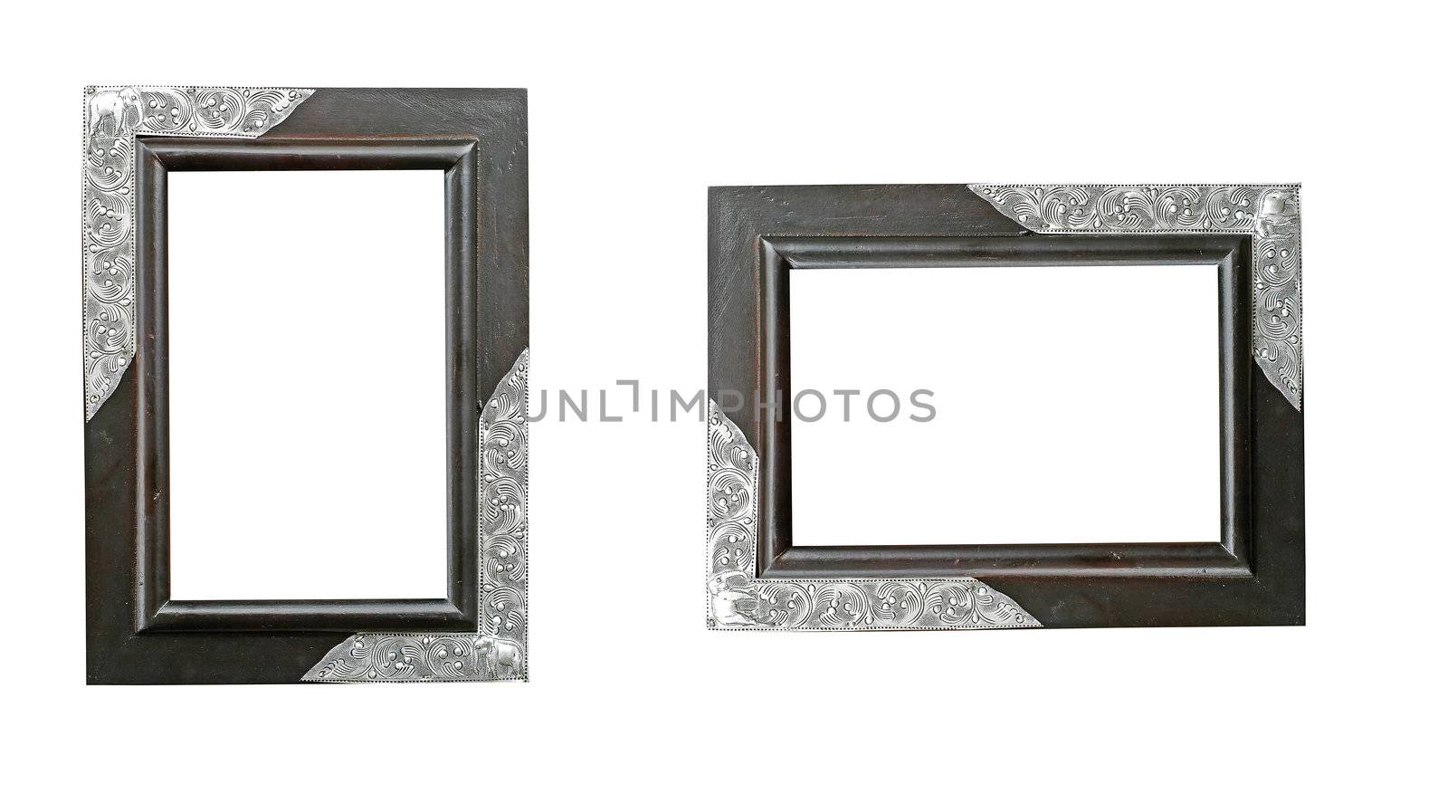 wooden frame isolated