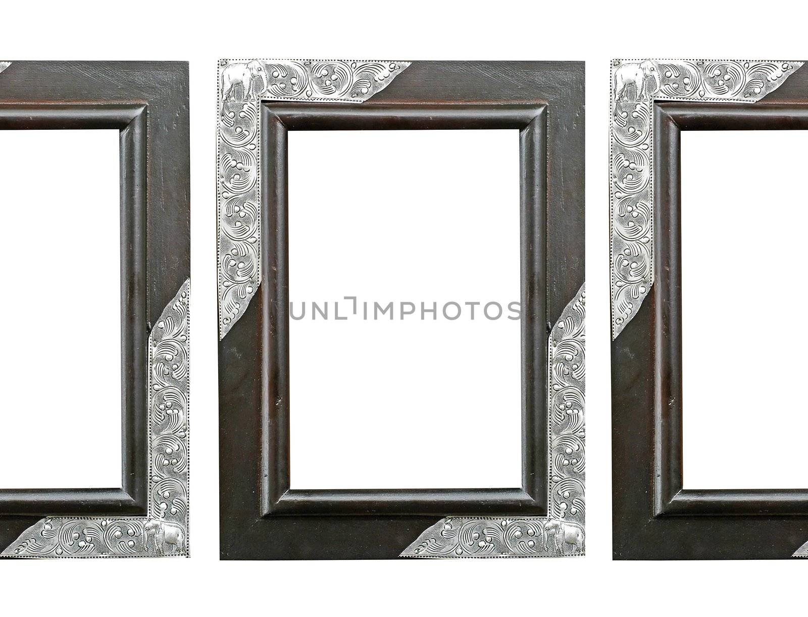 wooden frame isolated