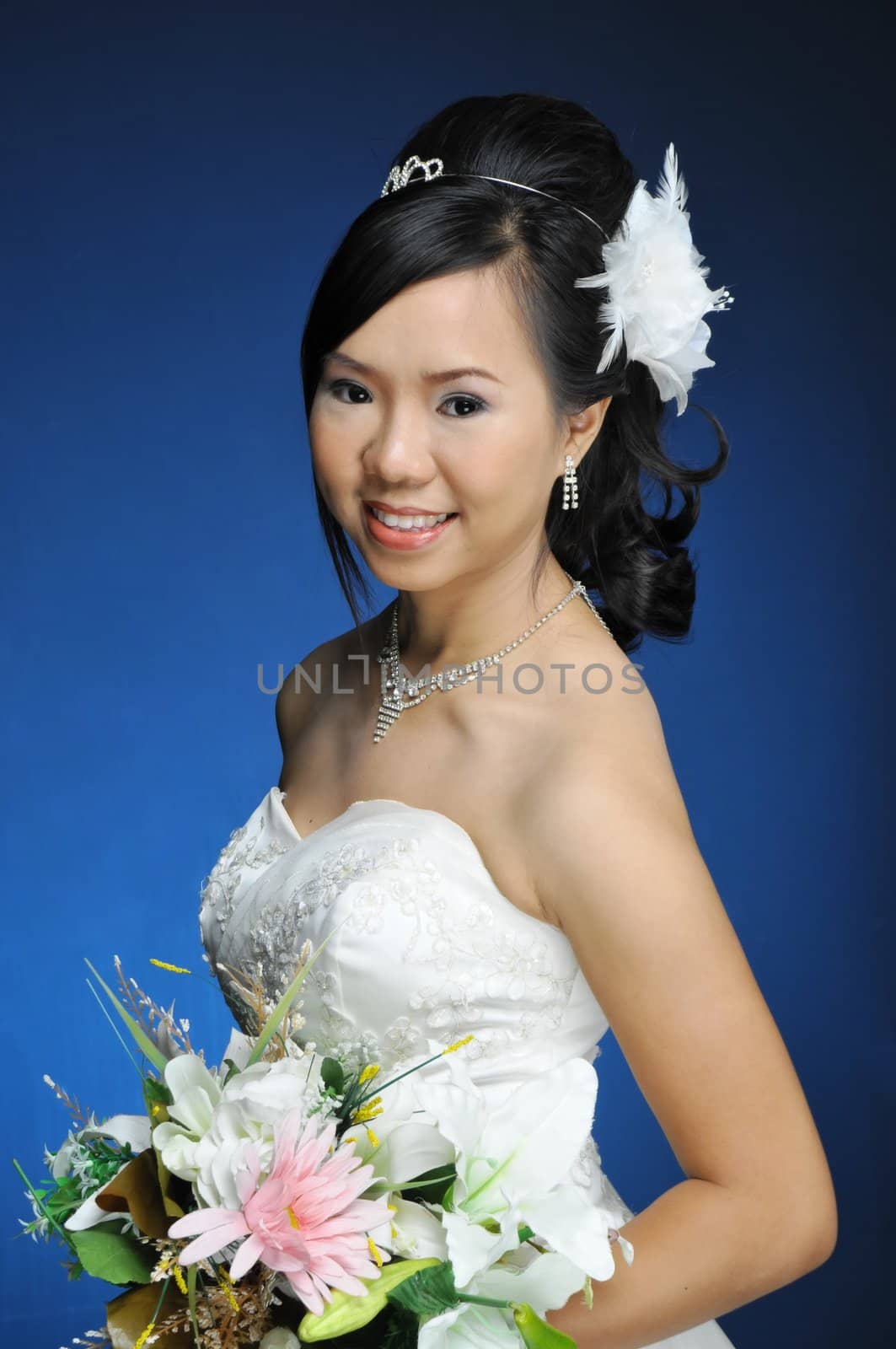 bride in studio