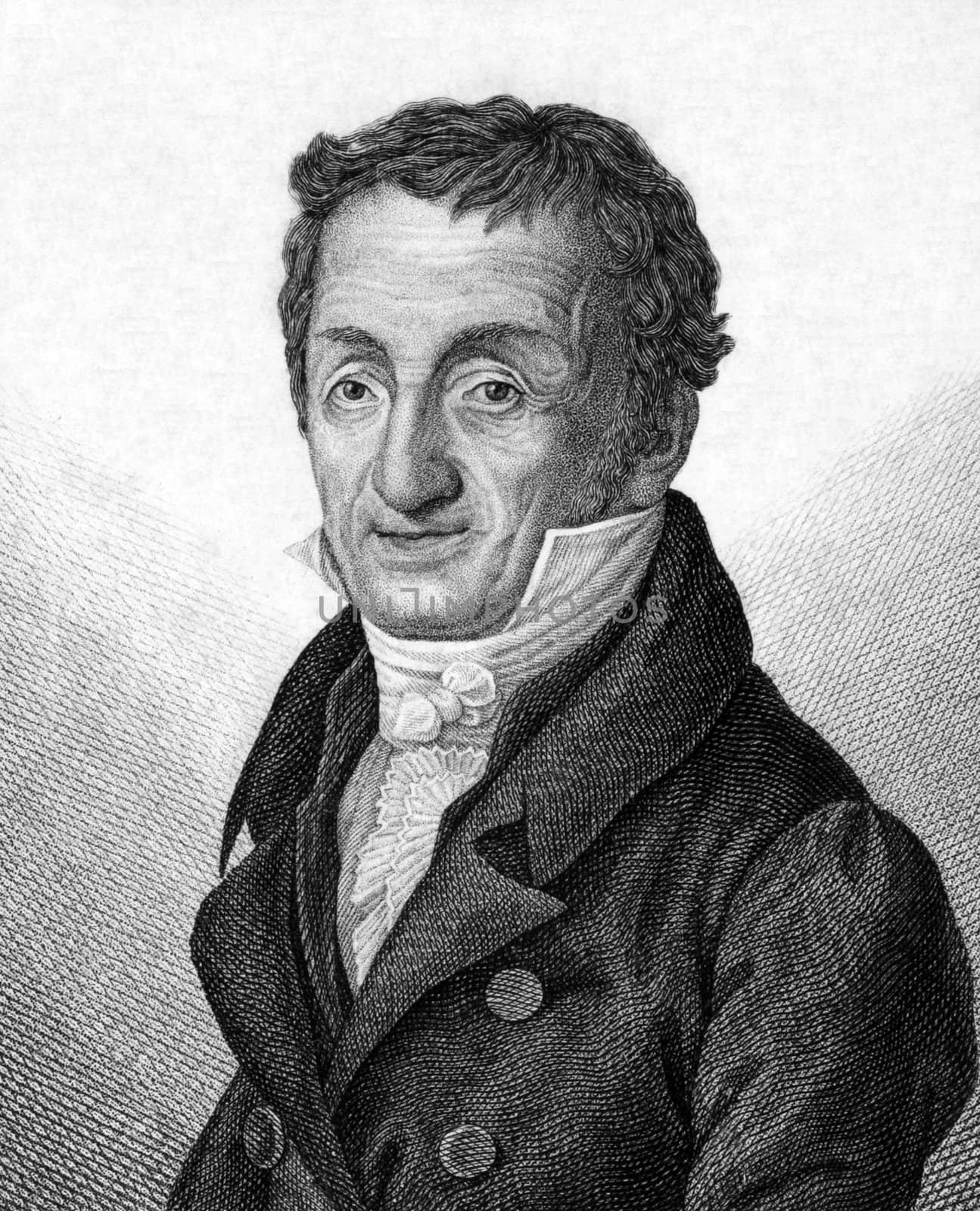 Karl Gottlieb Bretschneider (1776-1848) on engraving from 1859. German scholar and theologian. Engraved by unknown artist and published in Meyers Konversations-Lexikon, Germany,1859.