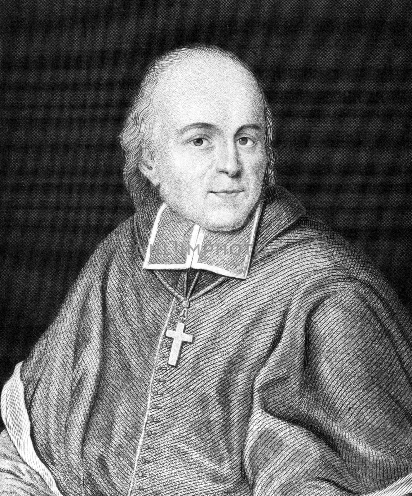 Clemens August of Bavaria (1700-1761) on engraving from 1859. Member of the Wittelsbach dynasty of Bavaria and Archbishop-Elector of Cologne. Engraved by C.Mayer and published in Meyers Konversations-Lexikon, Germany,1859.