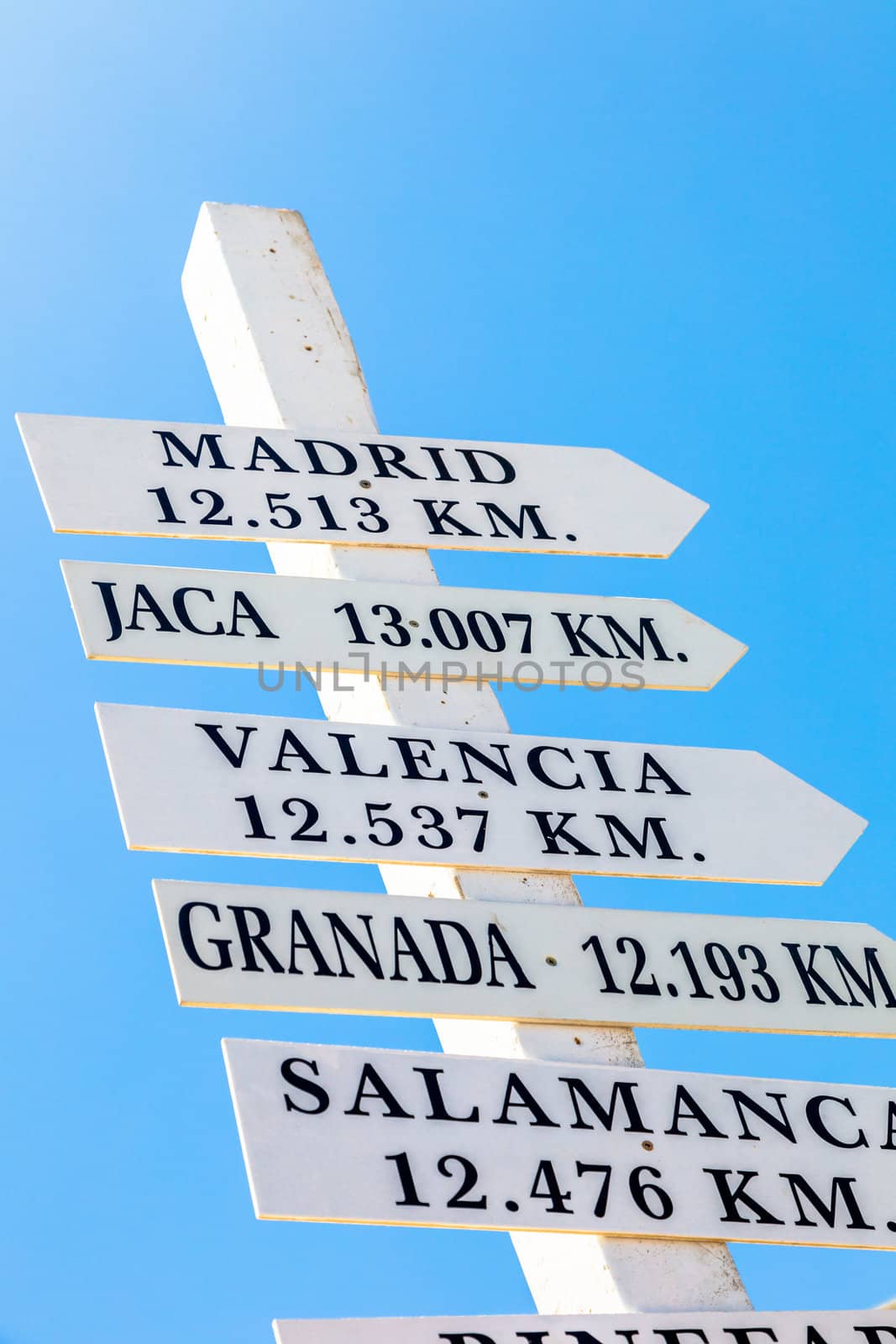 Group of addresses in a directional sign