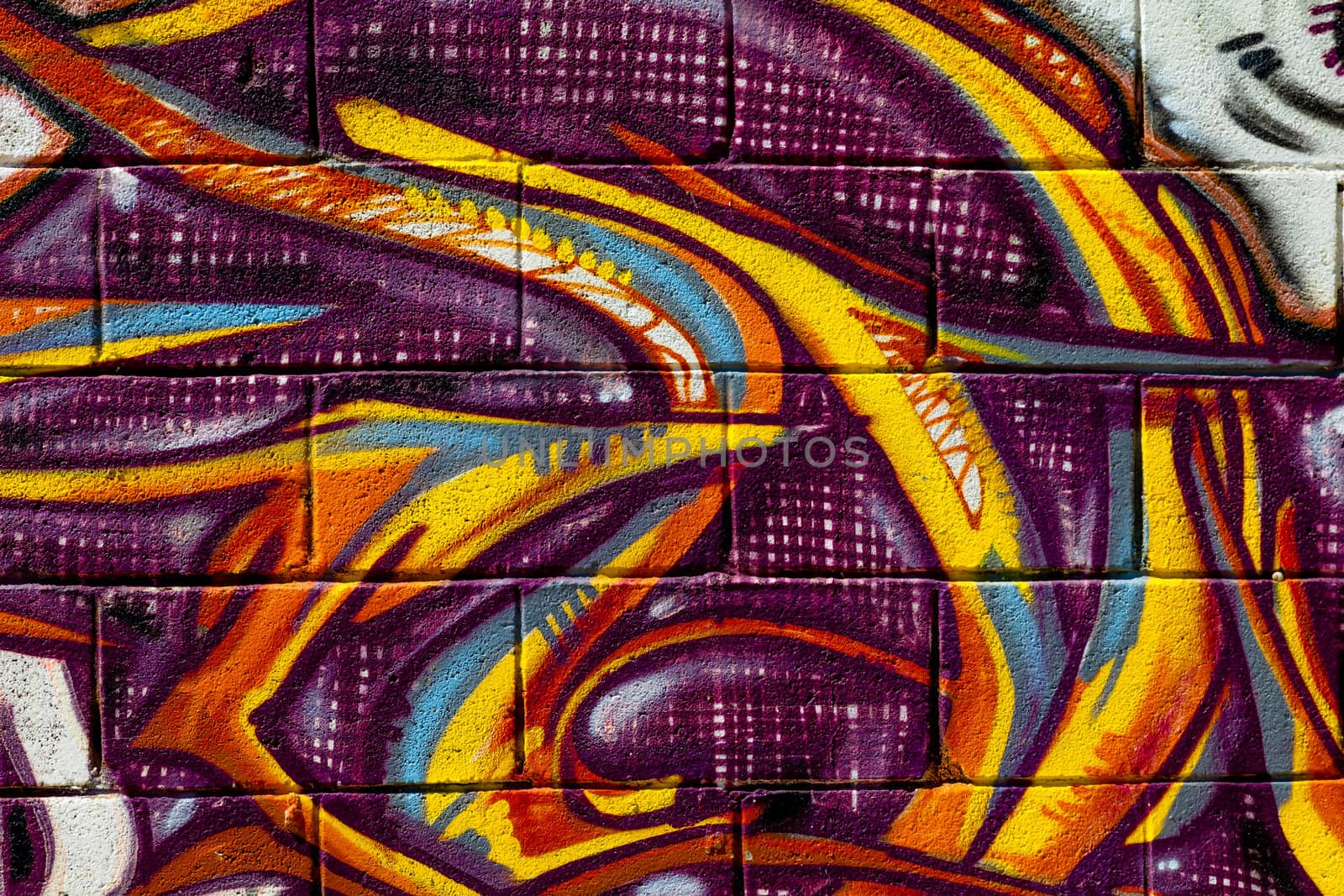 PUERTO REAL, CADIZ, SPAIN-JUL 15: Graffiti of unidentified artist on the first tournament of Graffiti of Puerto Real on Jul 15, 2011, in Puerto Real,  Spain