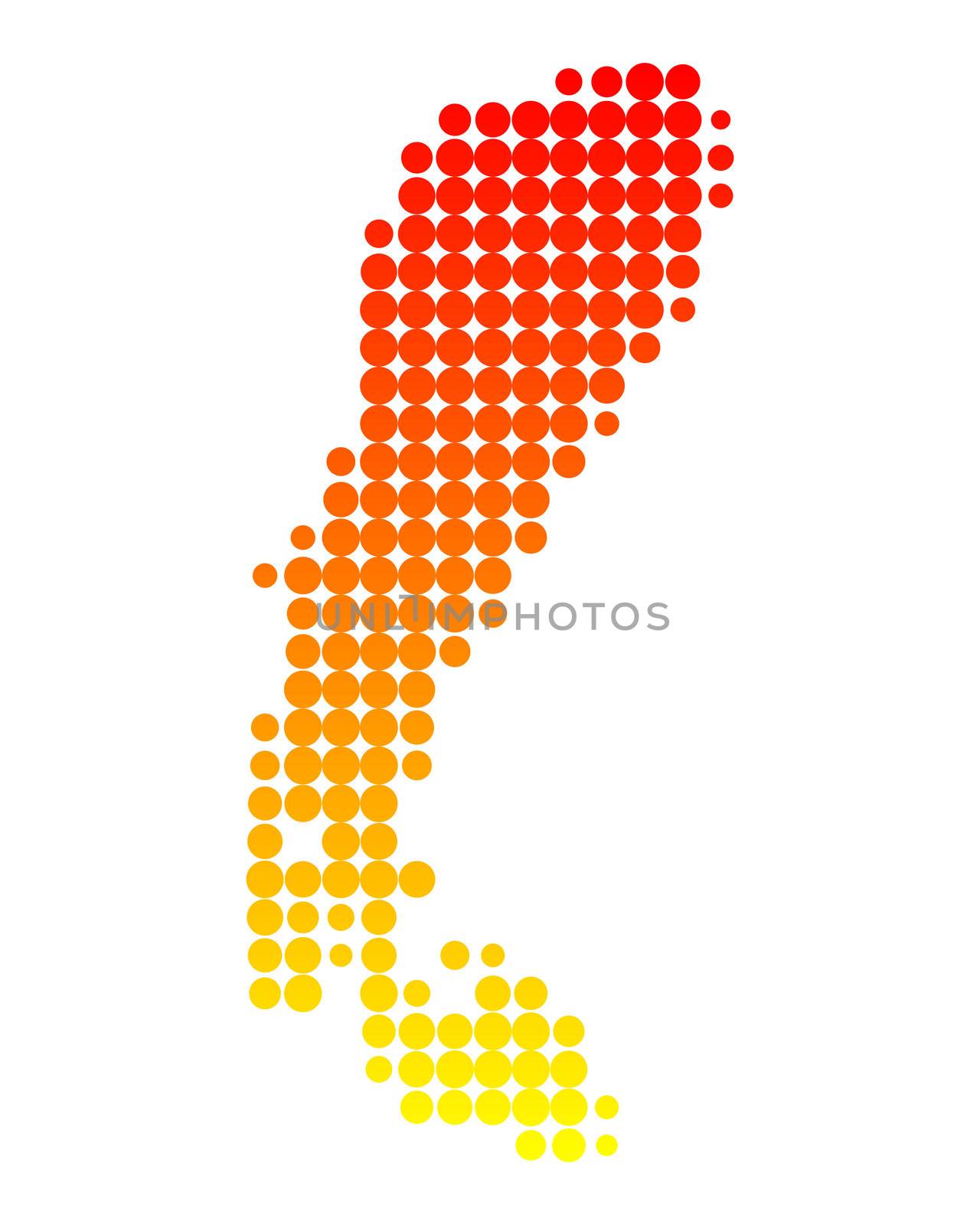 Map of Lake Neusiedl by rbiedermann