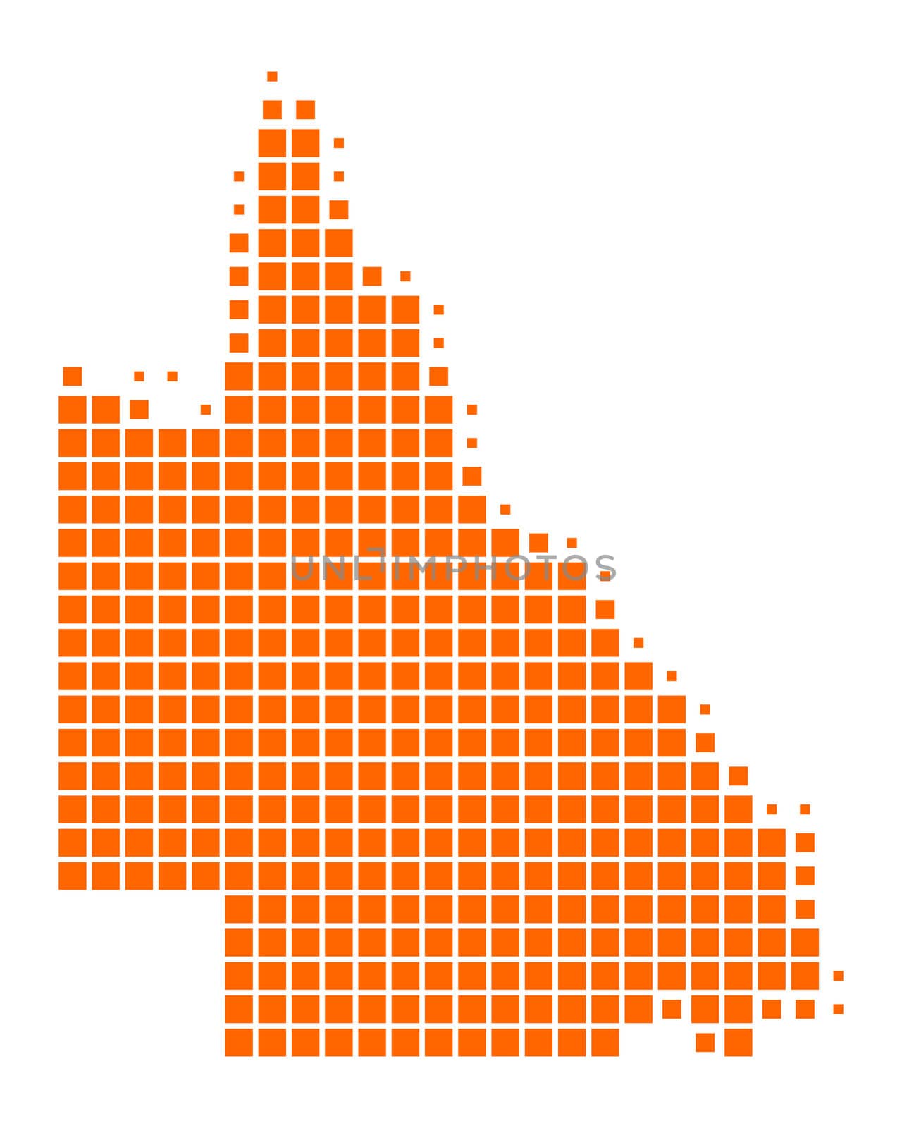 Map of Queensland by rbiedermann