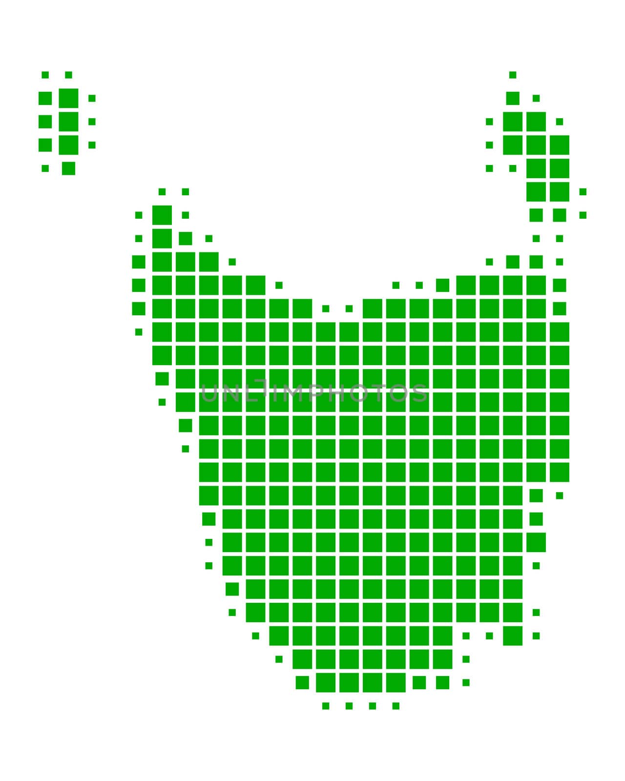 Map of Tasmania by rbiedermann