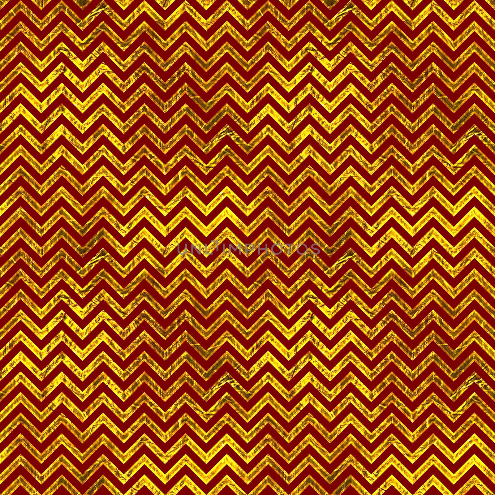 Seamless chevron pattern in deep red and bright gold