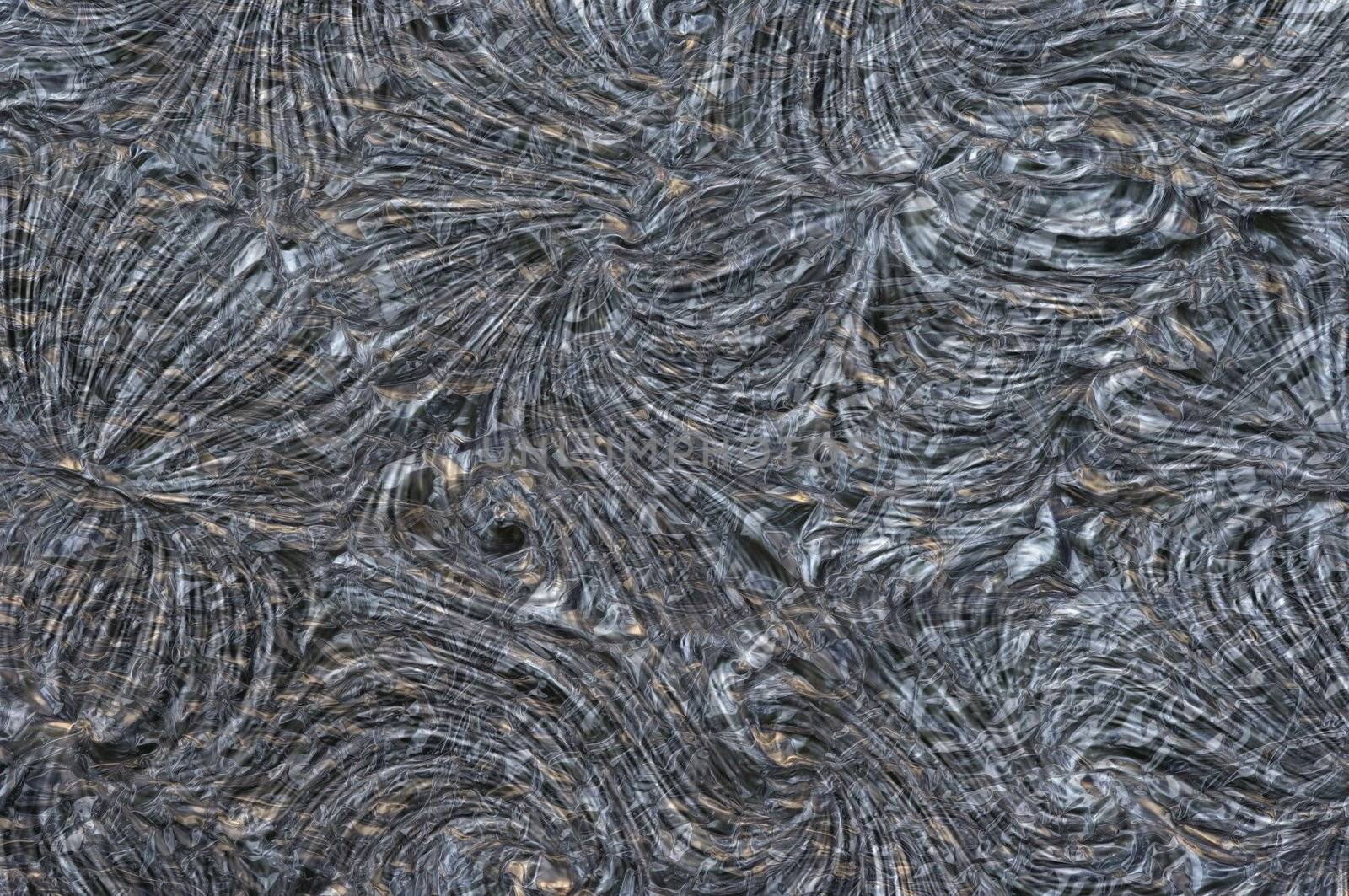 Close-up of the aluminium foil