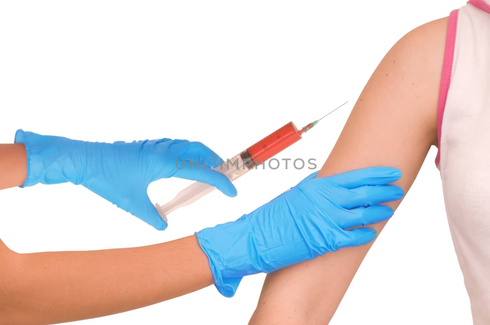 vaccinationDoctor making vaccination to the patient