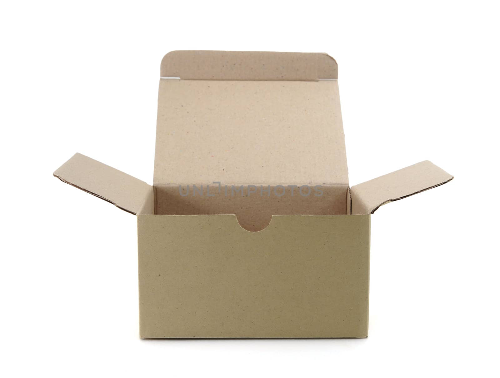 Cardboard box with clipping path