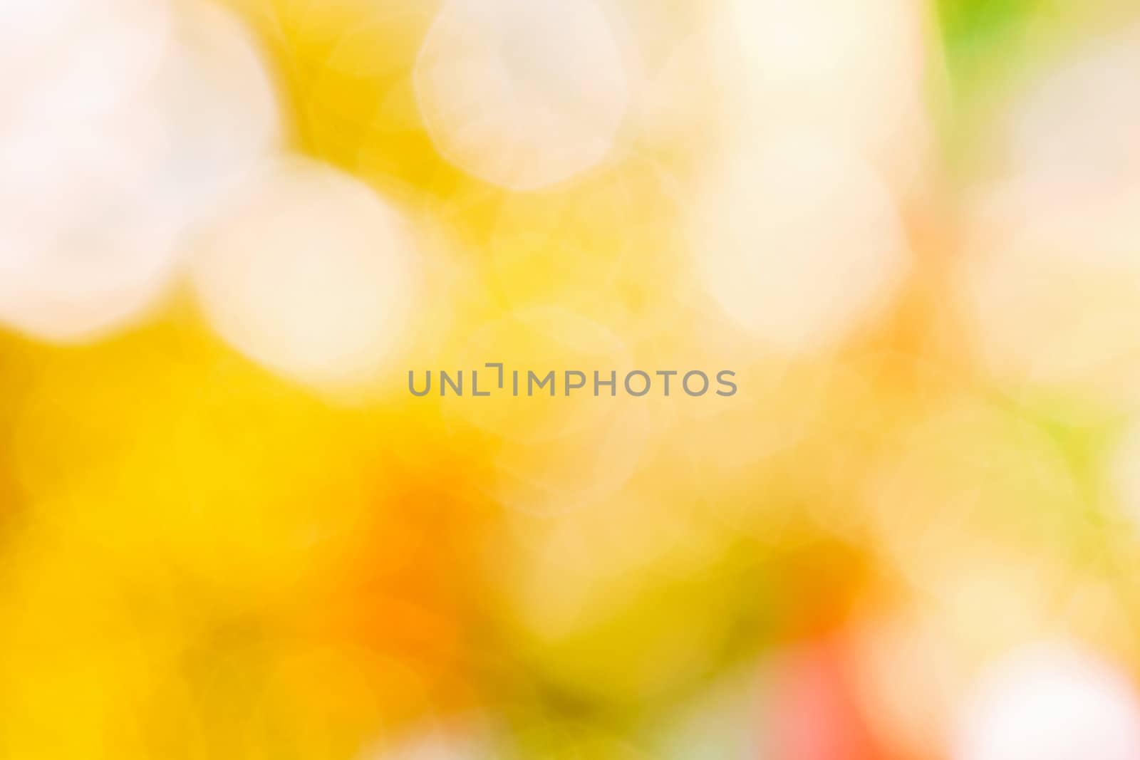 Christmas abstract. Blurred yellow glare. Beautiful bright background