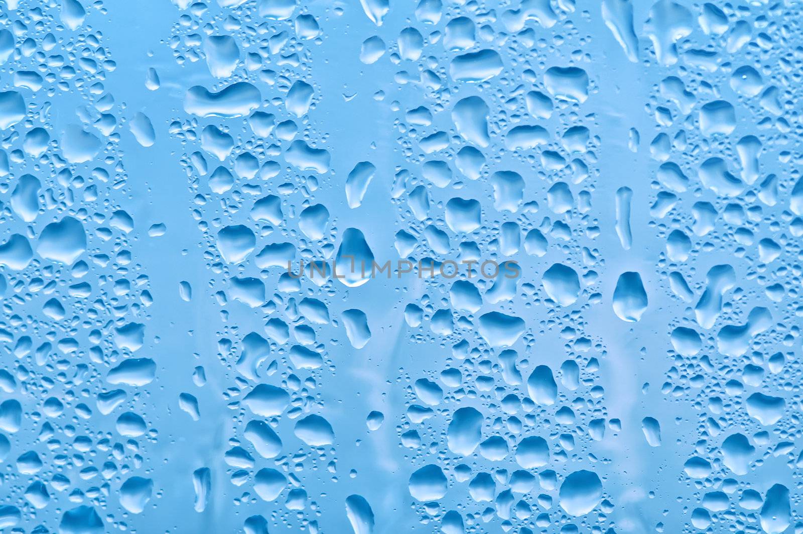 Water raindrops on the window after rain for background