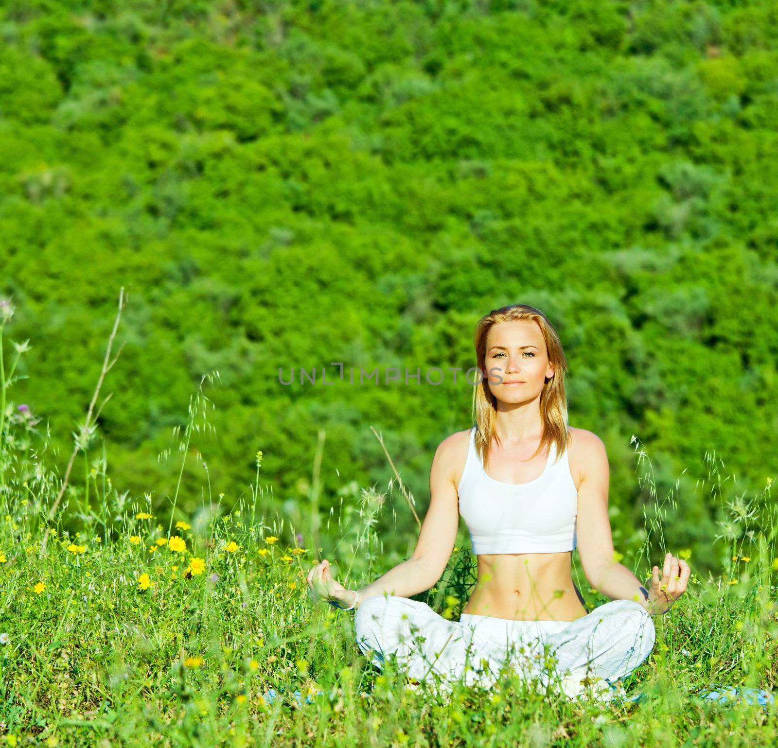 Yoga posture by Anna_Omelchenko