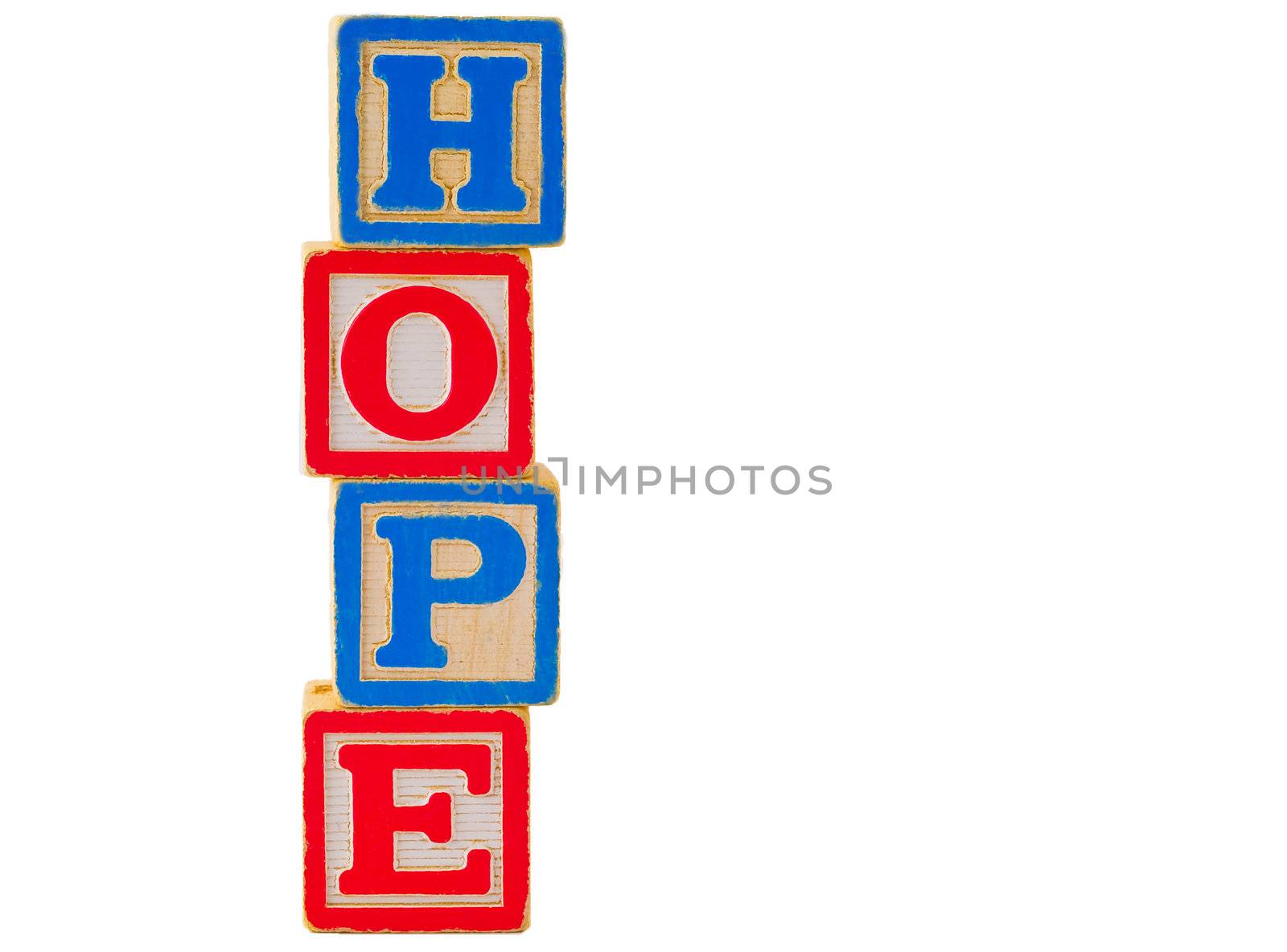 Colorful Alphabet Blocks HOPE by Frankljunior