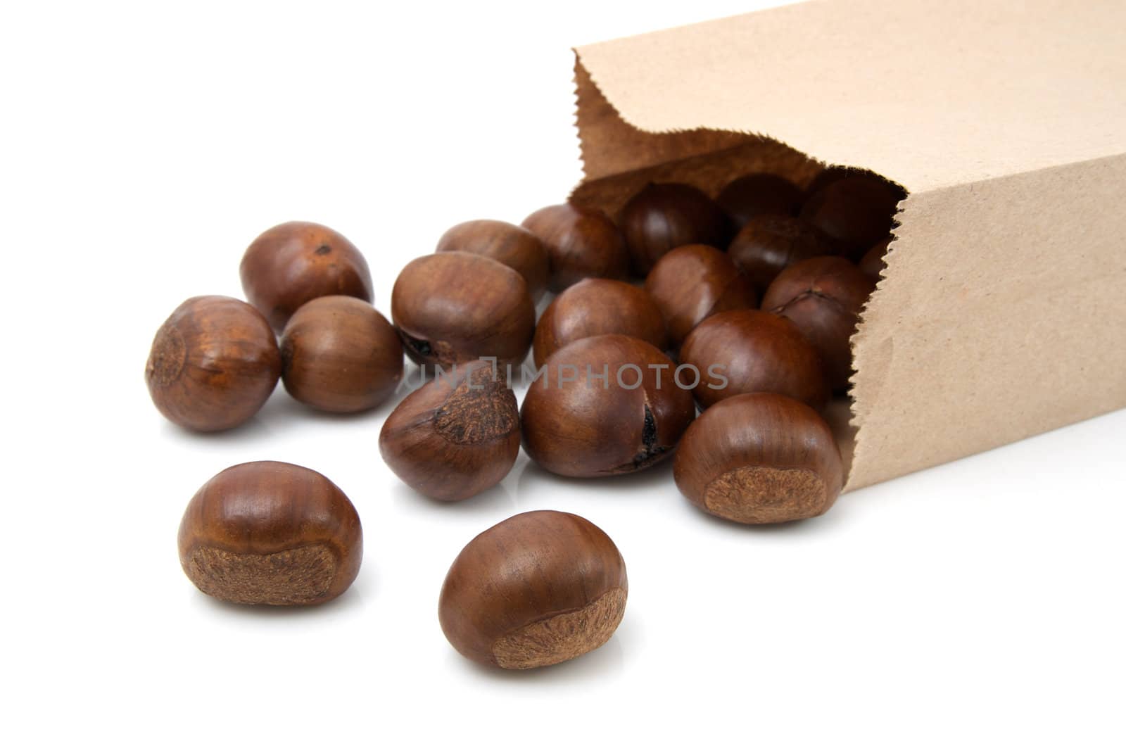 Chestnuts in paper bag