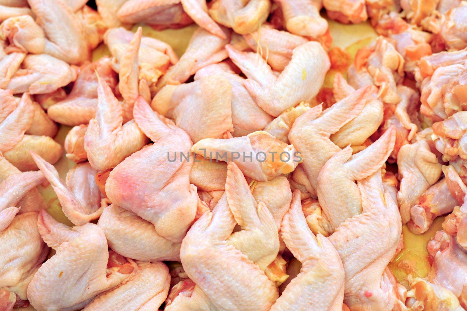 Chicken in market