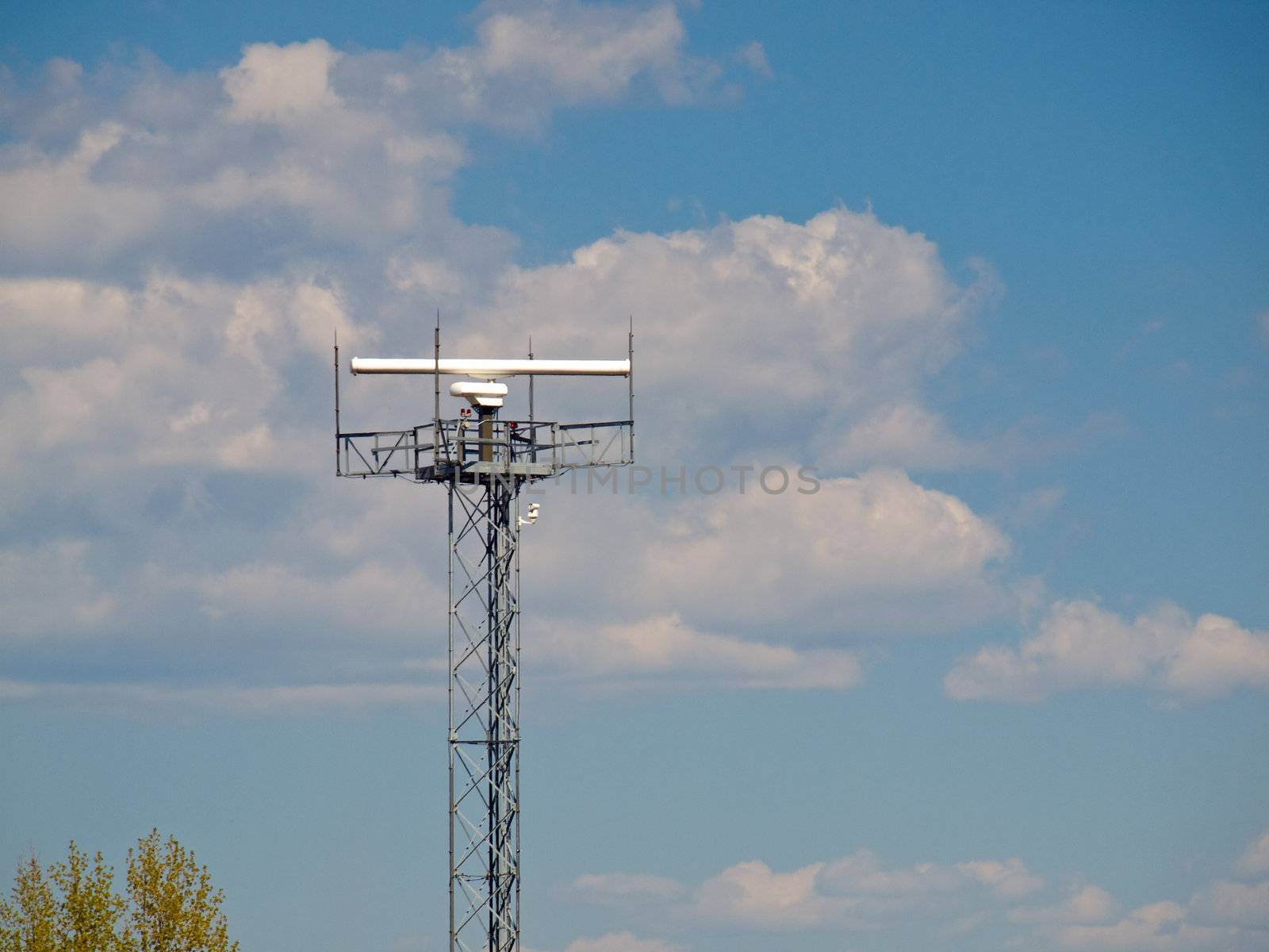 Radar Tower at an Airport for Air Traffic Control by Frankljunior