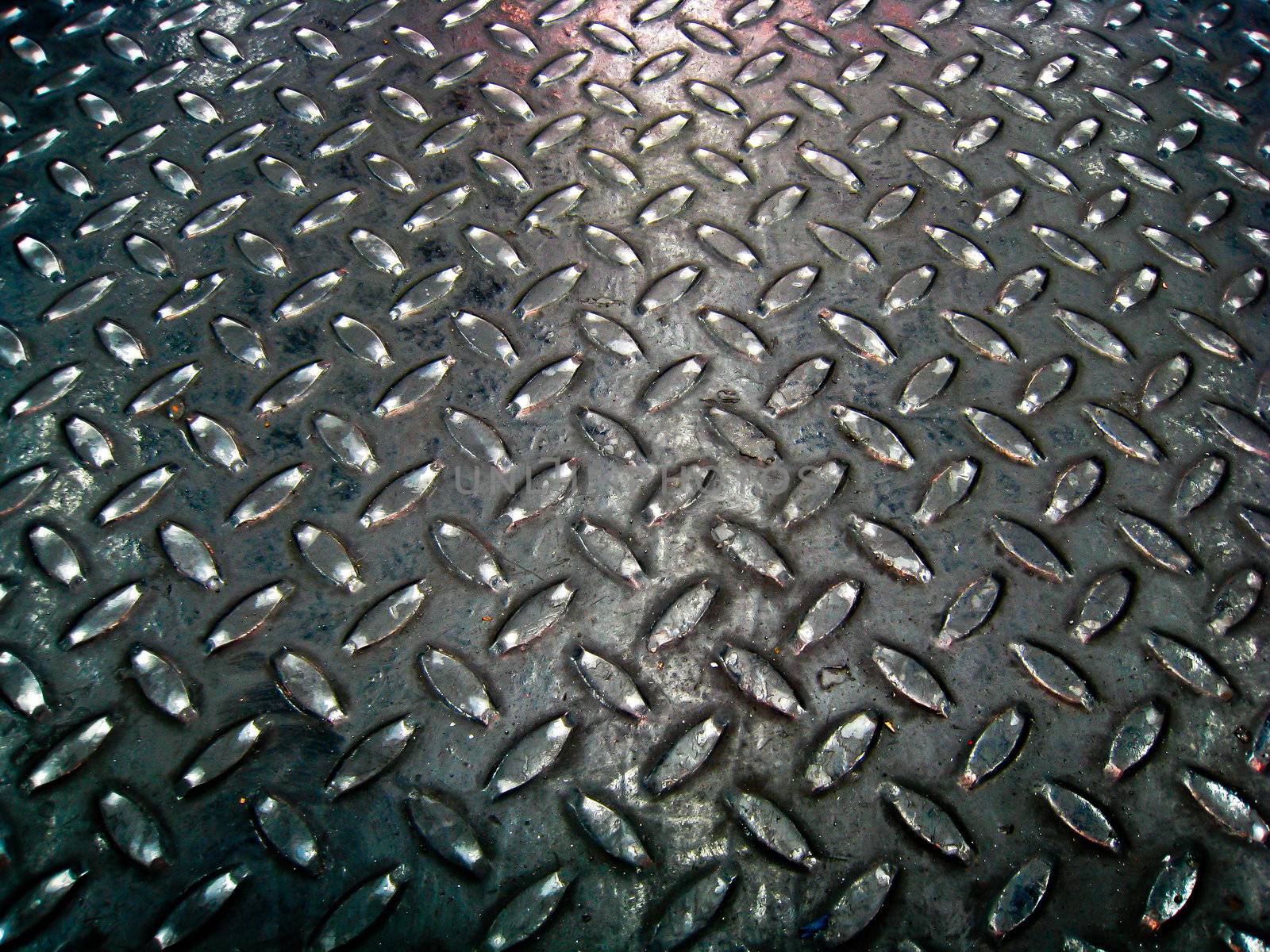 Black steel floor pattern