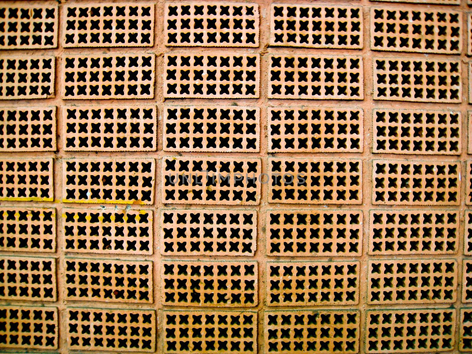 Brown brick wall pattern by gjeerawut