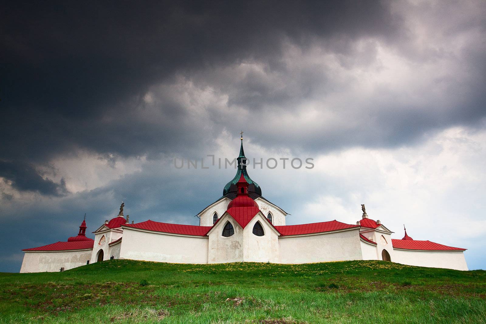 The pilgrimage church zelena hora by CaptureLight