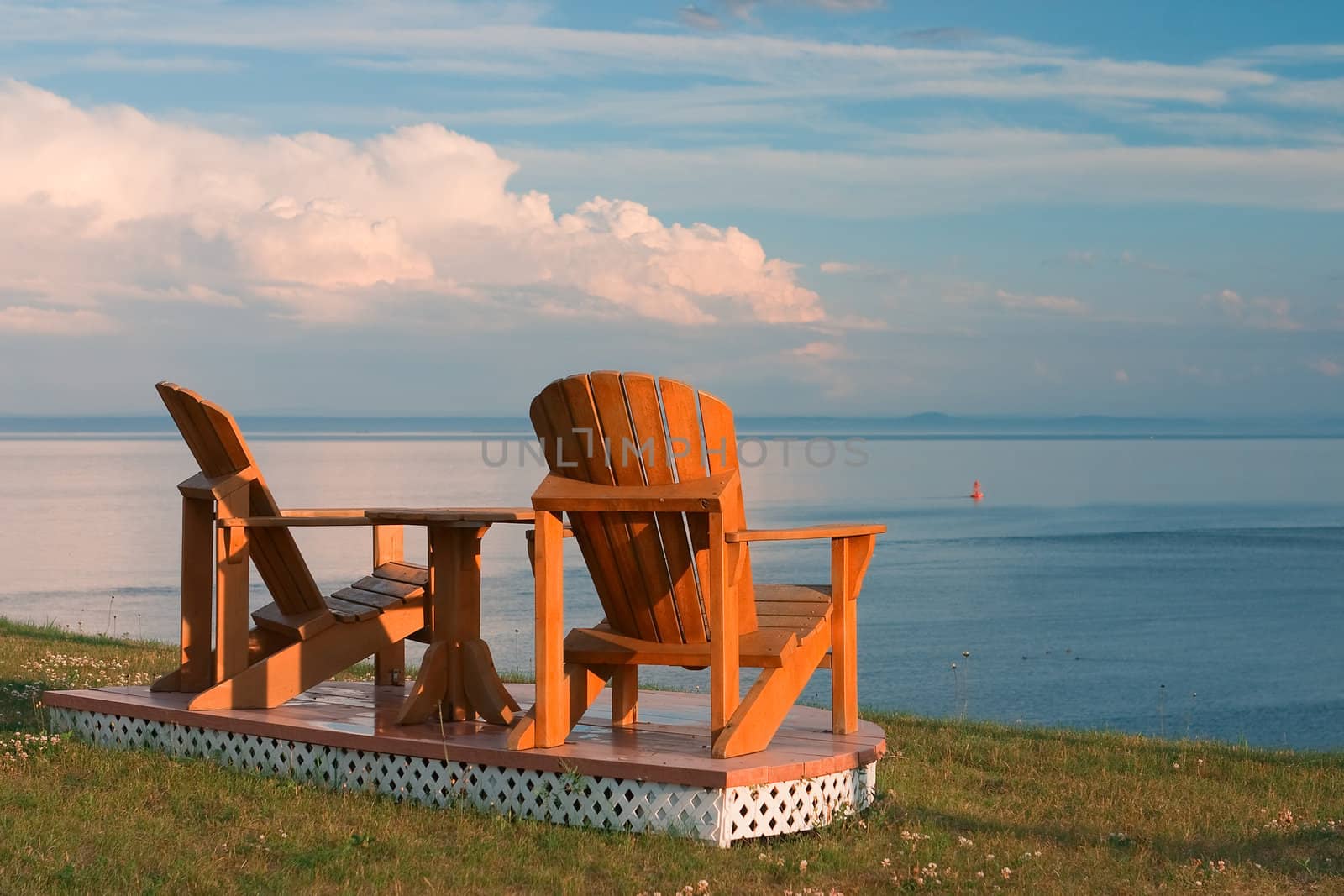 Two Lonely Chairs on the beach in Canada