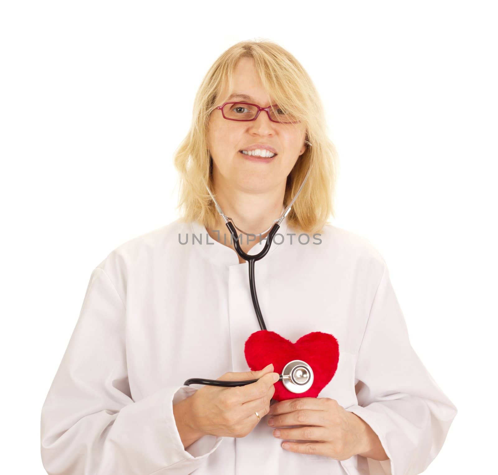 Medical doctor with heart