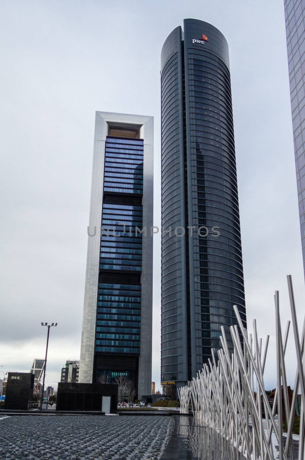 Cuatro Torres Business Area (CTBA) building skyscrapers, in Madr by doble.d