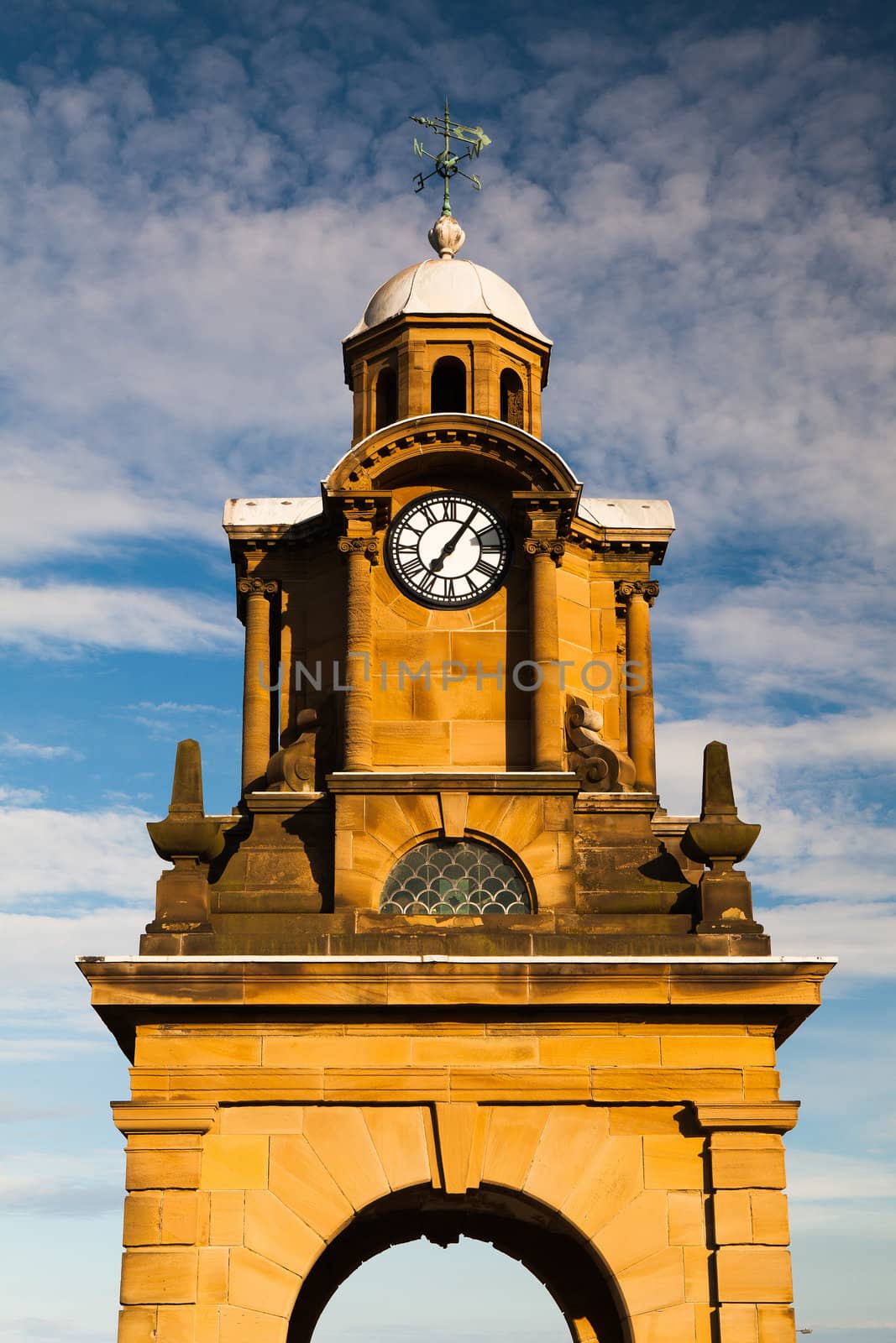 Holbeck Clock Tower in Scarborough in Great Britain