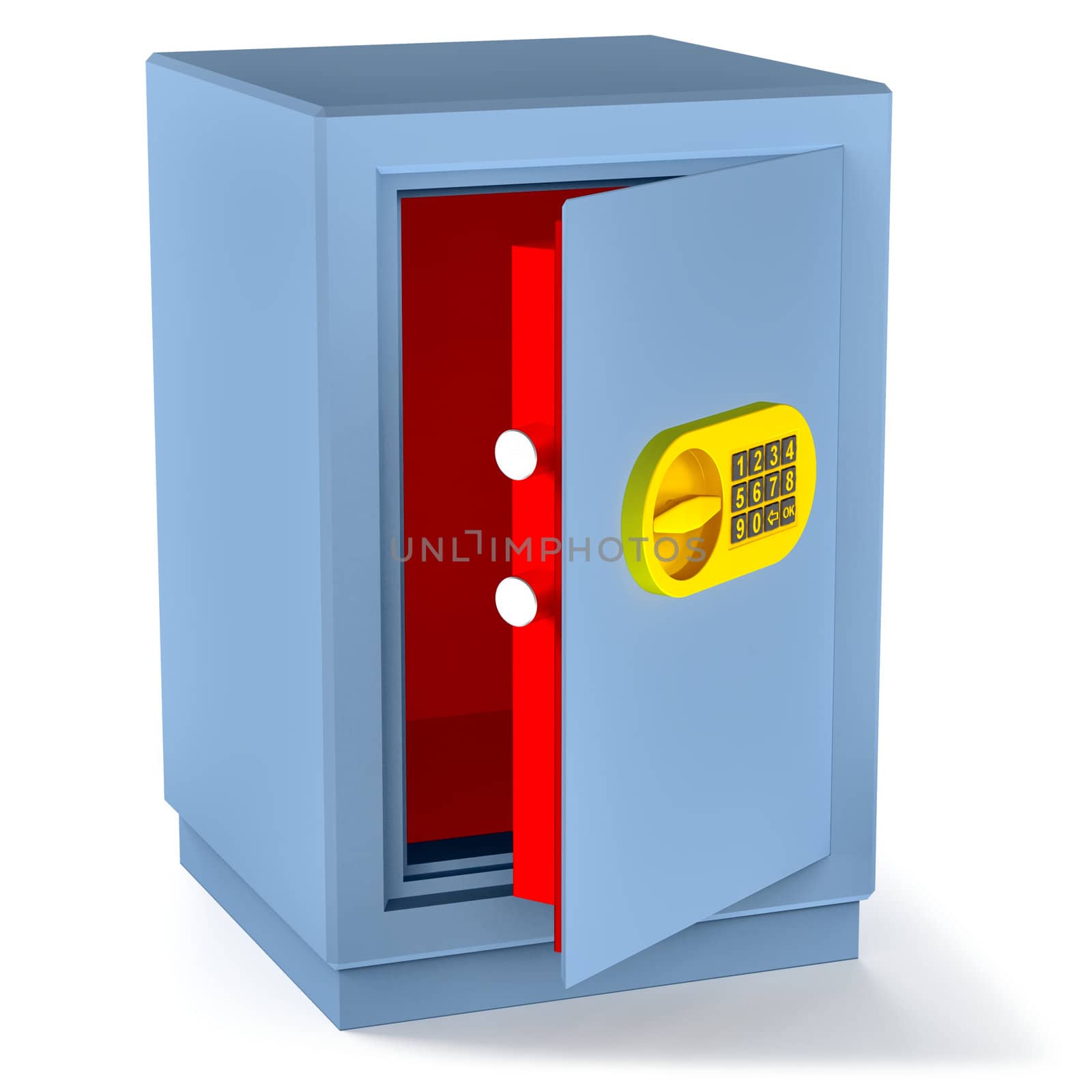 small empty safe for money as a symbol risk bank money storage