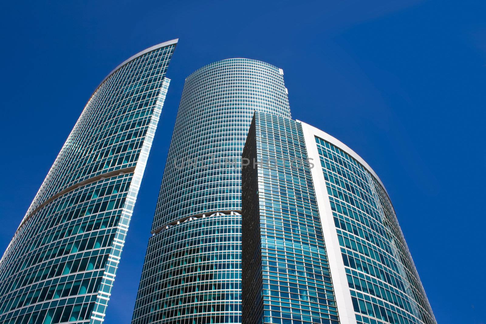 New skyscrapers business center in Moscow city, Russia