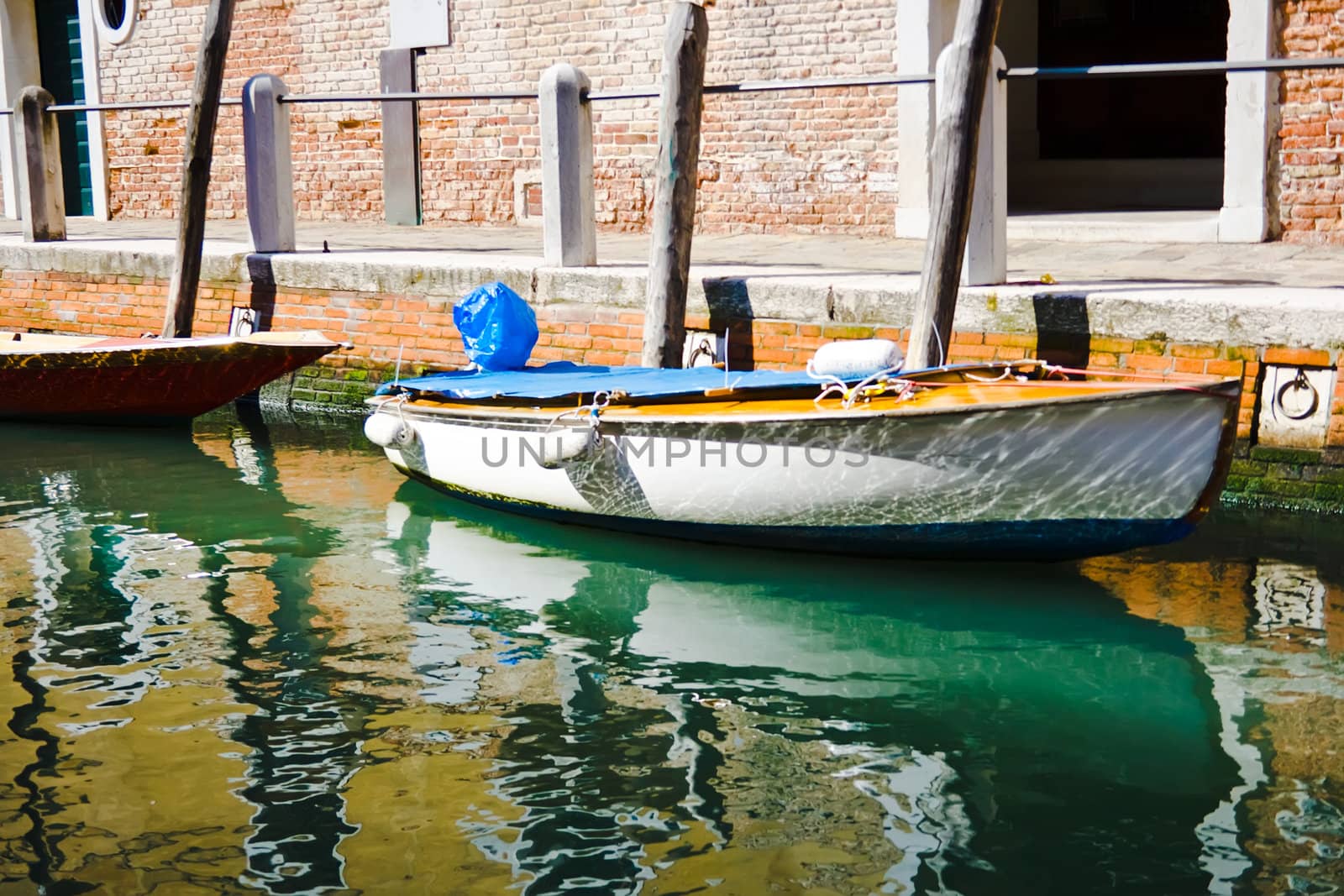 Typical canal in Venice, Italy
