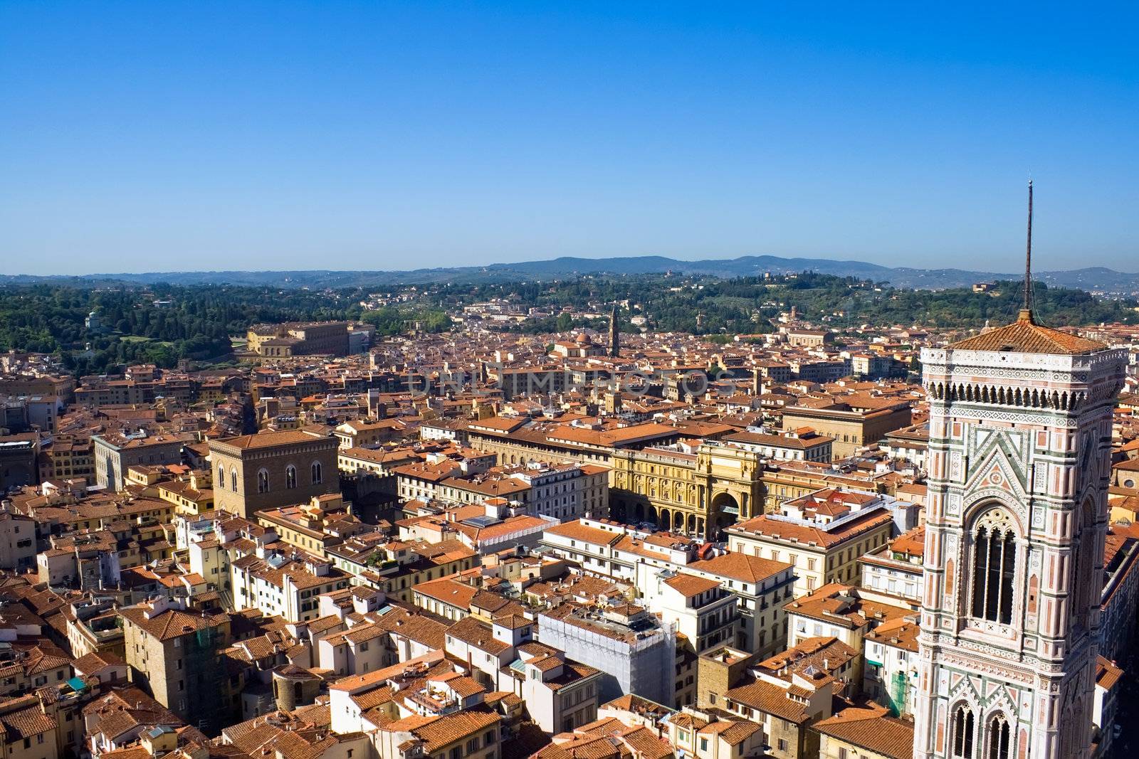 View from the dome of Florence Cathedral, Italy