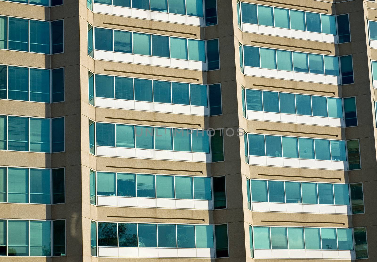 Highrise Office Building made of Concrete and Glass