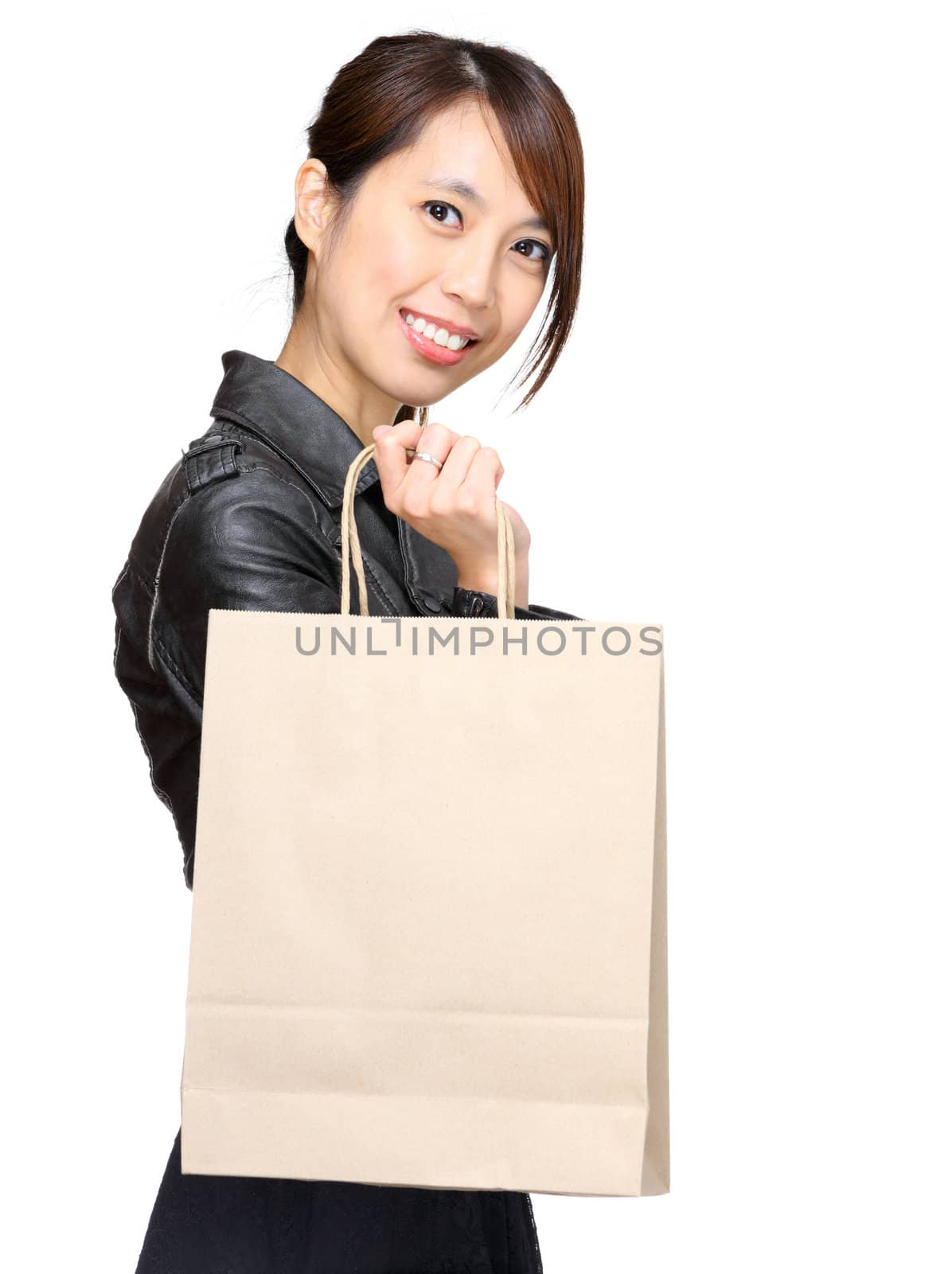 woman with shopping bag